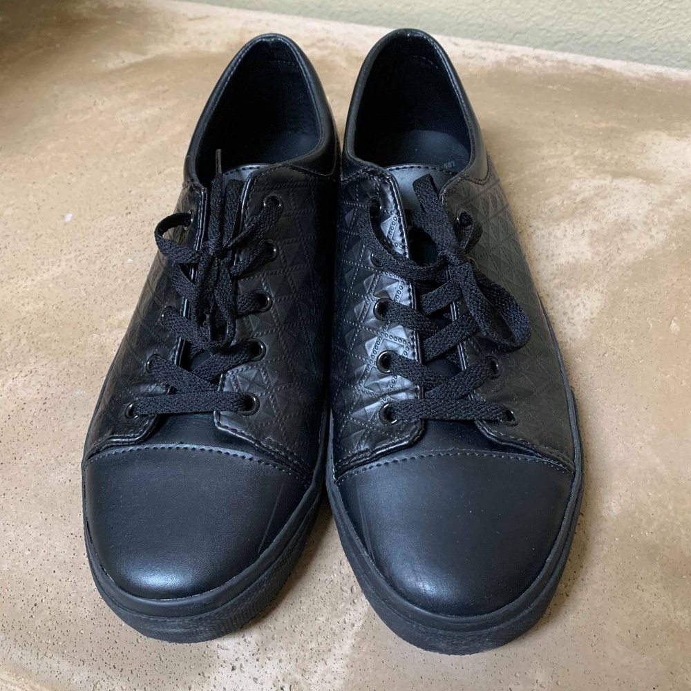 Creative Recreation Men's Black Leather Shoes